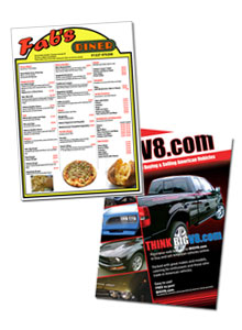 Menus and Flyers
